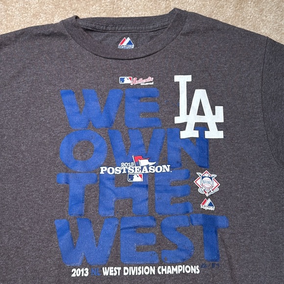 Dodgers Postseason West Division Champions Shirt - Picture 5 of 8